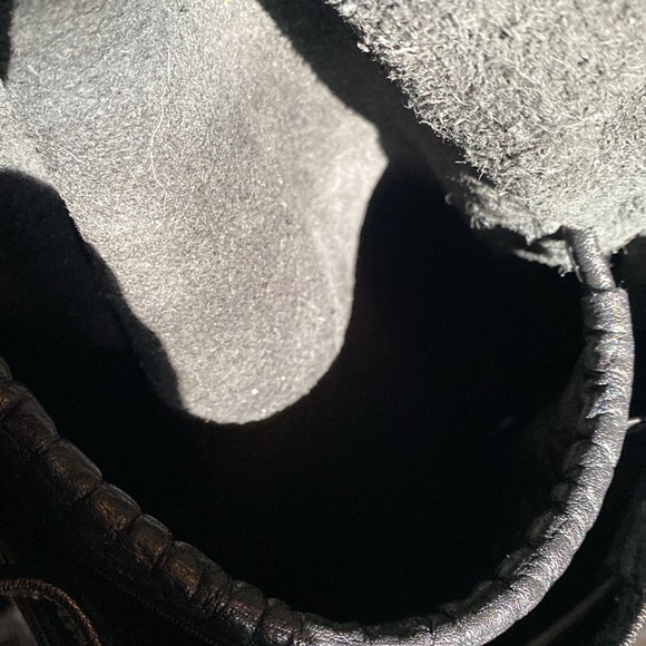 Carlos Falchi Black Leather Crossbody Bag Made in USA Women's Bag - Picture 14 of 16